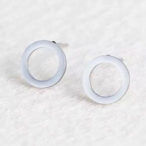 🛑3 for $10 MUST GO SALE 
Silver Circles Stainless Steel Studs